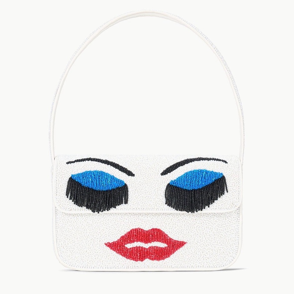 STAUD Tommy Beaded Shoulder Bag - Priscilla
